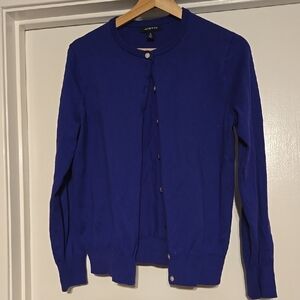 Lands' End Women's Purple Cardigan Sweater